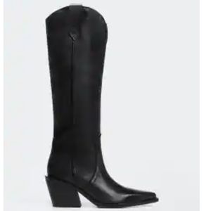 MANGO Cowboy leather boots